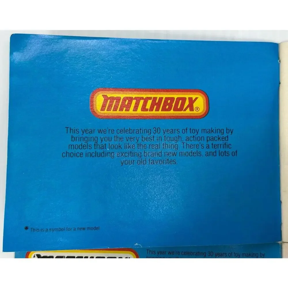 1983 Matchbox Catalog Stamped Harolds Place Inc 2 Different Designs 3 Of Each‎
